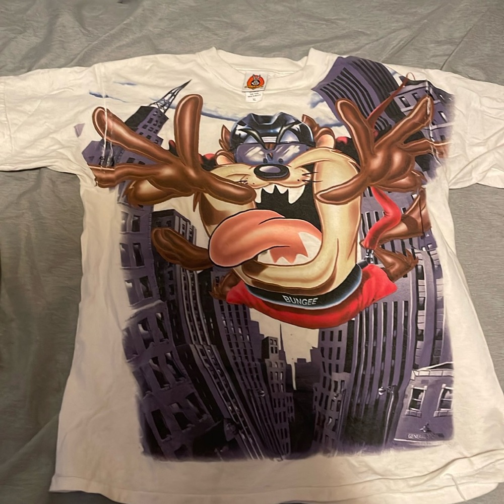 Kids Boy XL Looney Tunes Vintage 90s Taz Bungee